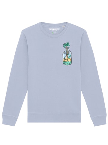 wat? Apparel Sweatshirt Holiday in a bottle in Serene Blue