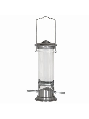 Futtersäule für Mischfutter, 24 cm, Aluminium in silber
