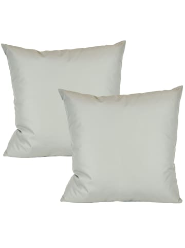 JACK 2er Set Outdoor Kissenhülle 45x45cm Uni in Hellgrau