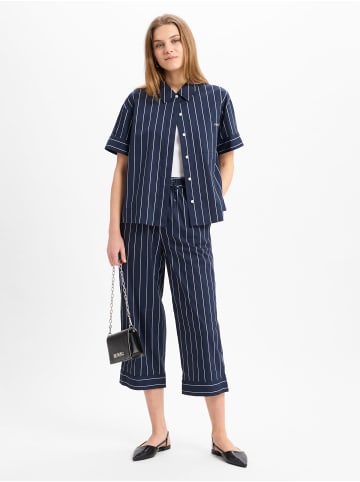 JOOP! Bluse Beatrice in marine weiß