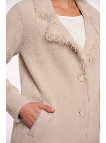 RINO&PELLE Single Breasted Coat Stone in Stone