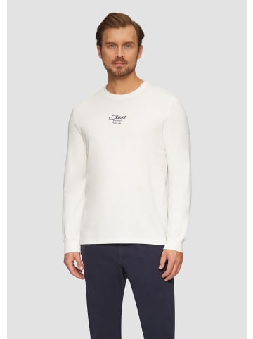 s.Oliver T-Shirt langarm in Weiß