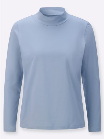 WITT WEIDEN Stehkragen-Shirt in bleu