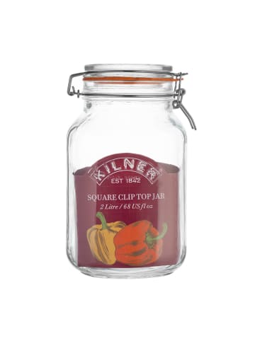 Kilner KILNER | Einkochglas, CLIP SQUARE, klar, 2 L