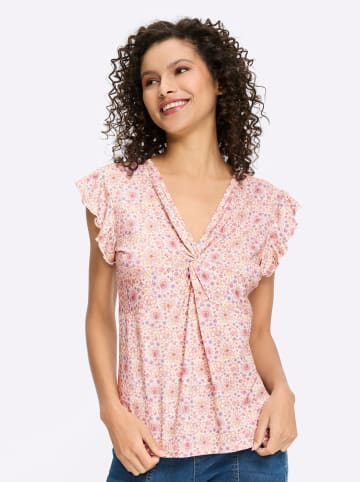 Heine Druck-Shirt in champagner-flieder-bedruckt