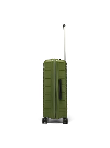 D&N Travel Line 4700 4 Rollen Trolley 68 cm mit Dehnfalte in olive green