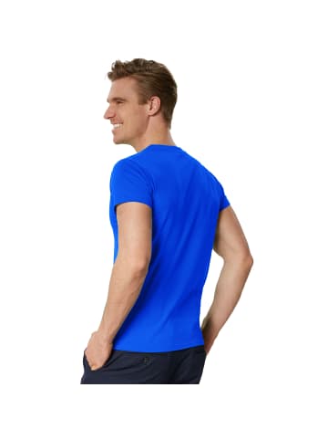 tectake Einfarbiges T-Shirt für Männer, blau