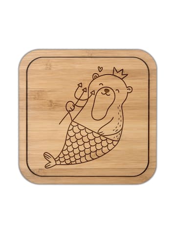 Mr. & Mrs. Panda Tischuntersetzer Wassermann Astrologie ohne Spruch in Transparent