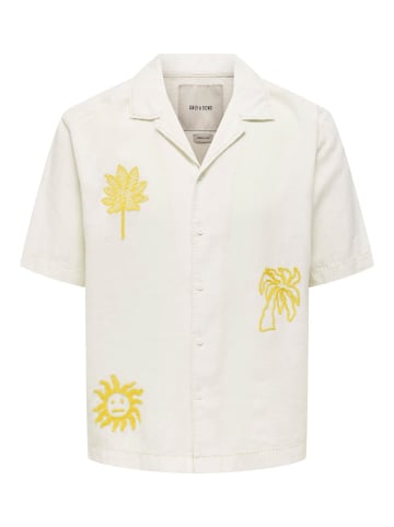 ONLY & SONS Hemd in Antique White