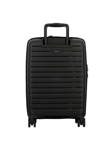 Jump Striper 4 Rollen Kabinentrolley 55 cm mit Dehnfalte dark grey