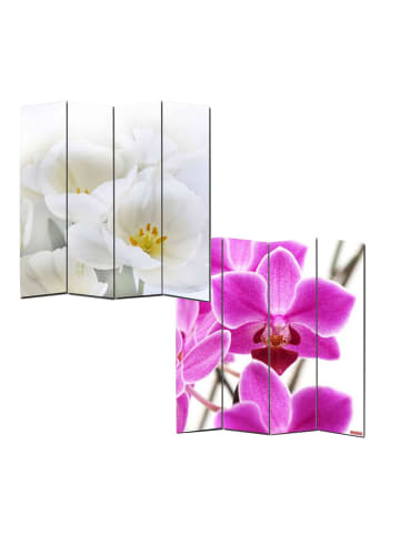 MCW Foto-Paravent Bagheria, 180x160cm, Orchidee