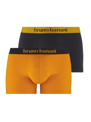 Bruno Banani Retro Short / Pant Flowing in Goldgelb / Schwarz