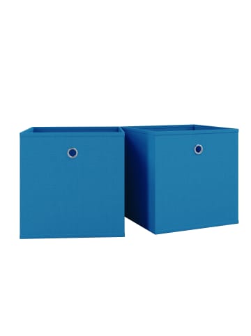 VCM  2er Set Faltbox Klappbox Aufbewahrungsbox Boxas in Blau