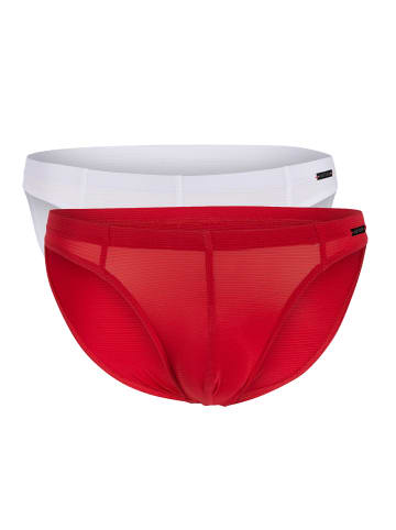 Olaf Benz Slip / Unterhose RED1201 in Rot / weiß