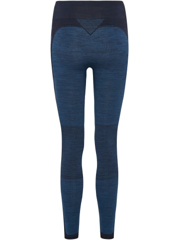 Hummel Leggings Hmlclea Seamless Mid Waist Tights in INSIGNIA BLUE MELANGE