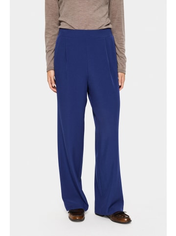SAINT TROPEZ Casual Hose CelestSZ Gerade Passform in Midnight Sail