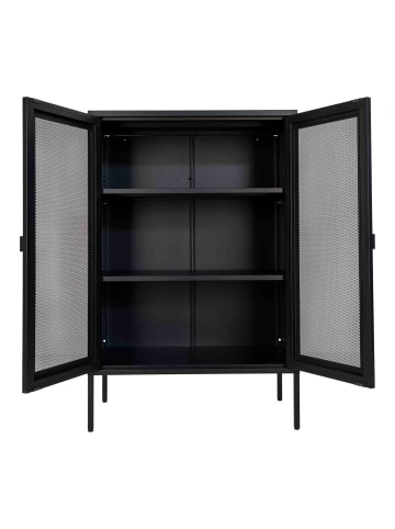 ebuy24 Vitrinenschrank Melbourne Schwarz 80 x 40 cm