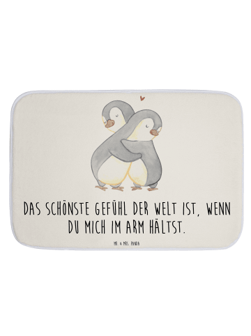 Mr. & Mrs. Panda Badvorleger Pinguine Kuscheln mit Spruch in Weiß