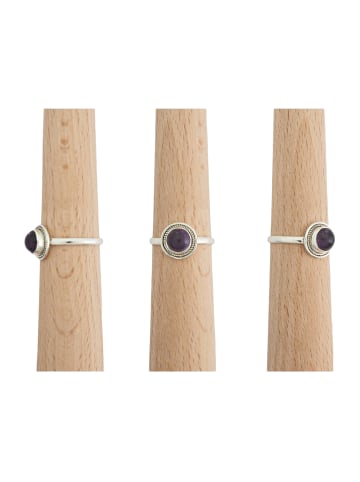 mantraroma 925er Silber - Ringe mit Amethyst