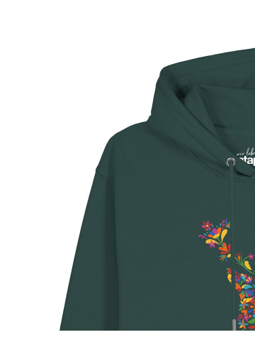 wat? Apparel Sweatshirt Floral Deer in Glazed Green