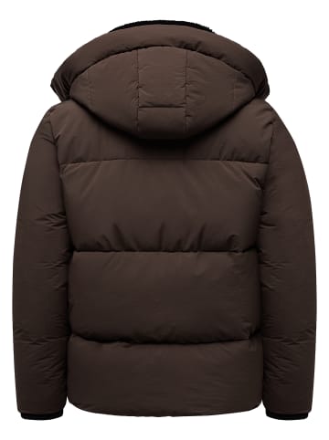 Humy Winterjacke mit Fleecefutter in Braun