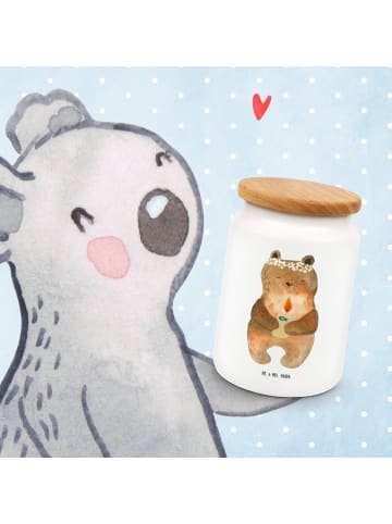 Mr. & Mrs. Panda Keksdose Bär Kommunion ohne Spruch in Weiß