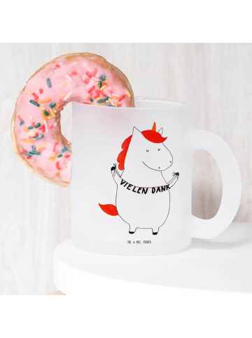 Mr. & Mrs. Panda Teetasse Einhorn Dankeschön ohne Spruch in Transparent
