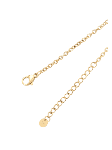 faina Women Chain Link Bracelet With Charms in Gold