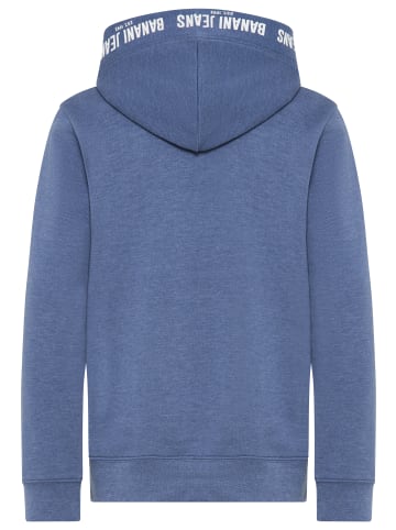 Bruno Banani Kapuzensweatshirt in blau meliert