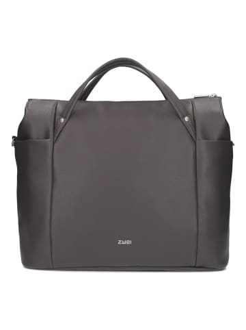 Zwei Pia Shopper Tasche 42 cm Laptopfach in stone