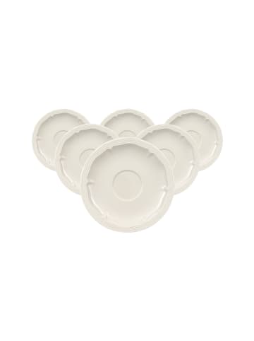 Villeroy & Boch 6er Set Espressountertassen Manoir ø 12,2 cm in weiß