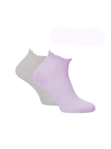 Tamaris Sneaker-Söckchen Quarter Dots in lavender und grey