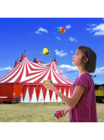 relaxdays 6x Jonglierbälle in Bunt