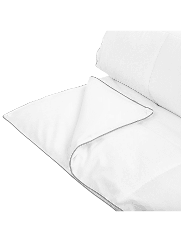 Beliani Bettdecke TELENO in Weiß - (W) 220 x (H) 5 x (L) 155 cm