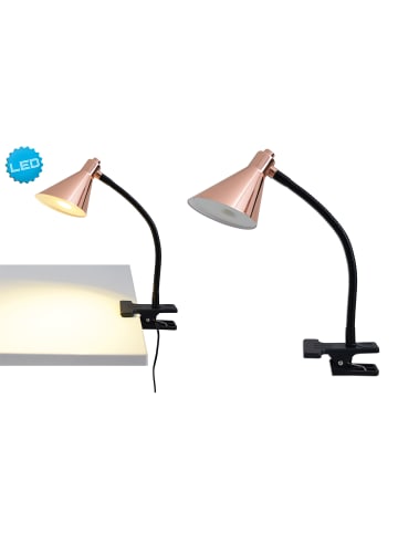 näve LED Tischleuchte "COPPER" in kupfer - (L)32 cm x (B)8.5 cm x (H)32 cm - EEK F