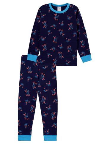 Schiesser Pyjama Boys World in Dunkelblau