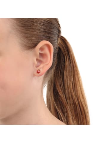 Amor Ohrstecker Gold 375/9 ct in Rot