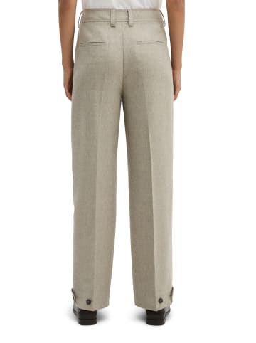Marc O'Polo Bundfaltenhose regular in Pure Taupe Melange