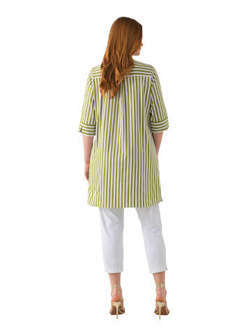 Ulla Popken Longtunika in avocado grün