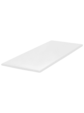 Beliani Topper RESTFUL in Weiß - (W) 90 x (H) 3.5 x (L) 200 cm