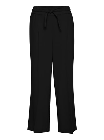 b.young Sweathose BYDANTA CROP JOGGER - 20809933  Stoffhose mit Kordeln in black denim