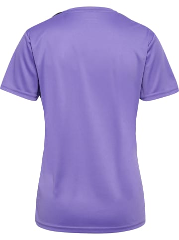 Hummel Hummel T-Shirt Hmlauthentic Multisport Damen Atmungsaktiv Feuchtigkeitsabsorbierenden in DAHLIA PURPLE/ASPHALT