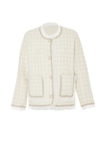 zitha Damen Strickjacke in Wollweiss