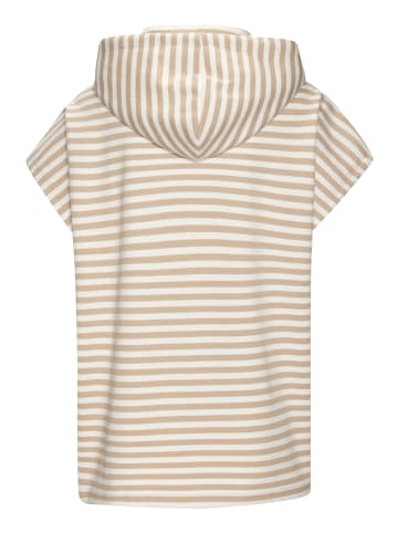 H.I.S Kapuzenshirt in camel gestreift