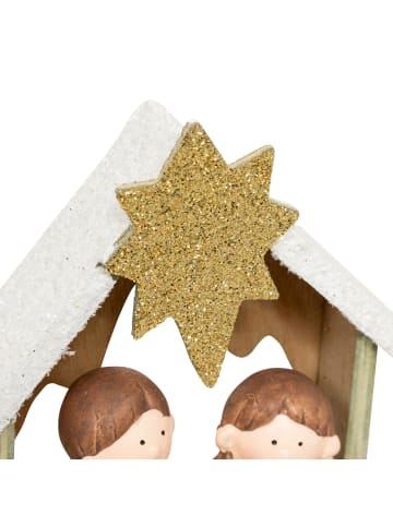 Atmosphera Créateur d'intérieur Weihnachtskrippe in Mehrfarben, (B) 6 x (H) 15,2 x (L) 13,8 cm