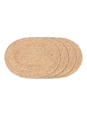 House Nordic Tischset BOMBAY Jute Oval 45x35 cm 4 Stück