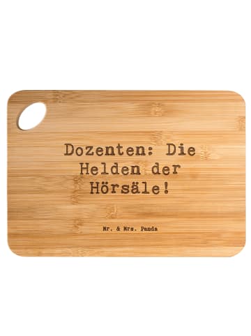 Mr. & Mrs. Panda Holzbrett Spruch Dozenten Helden mit Spruch in Braun