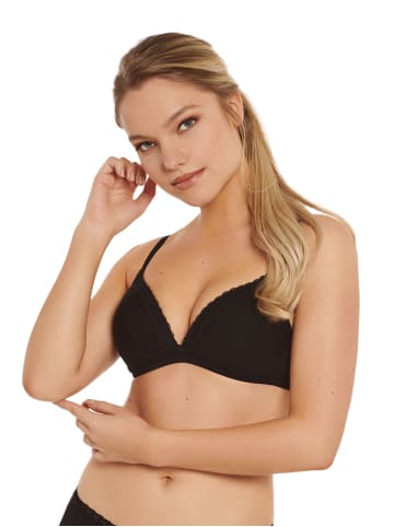 Lisca 2er Pack Triangel BH ohne Bügel in black-cream