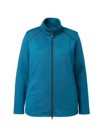 Ulla Popken Sweatjacke in dunkles petrol