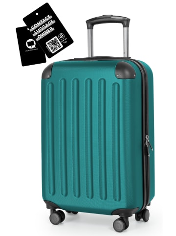 Hauptstadtkoffer Spree - Handgepäck Koffer Trolley, 55 x 35 x 20 cm, 33 Liter in Aquagrün